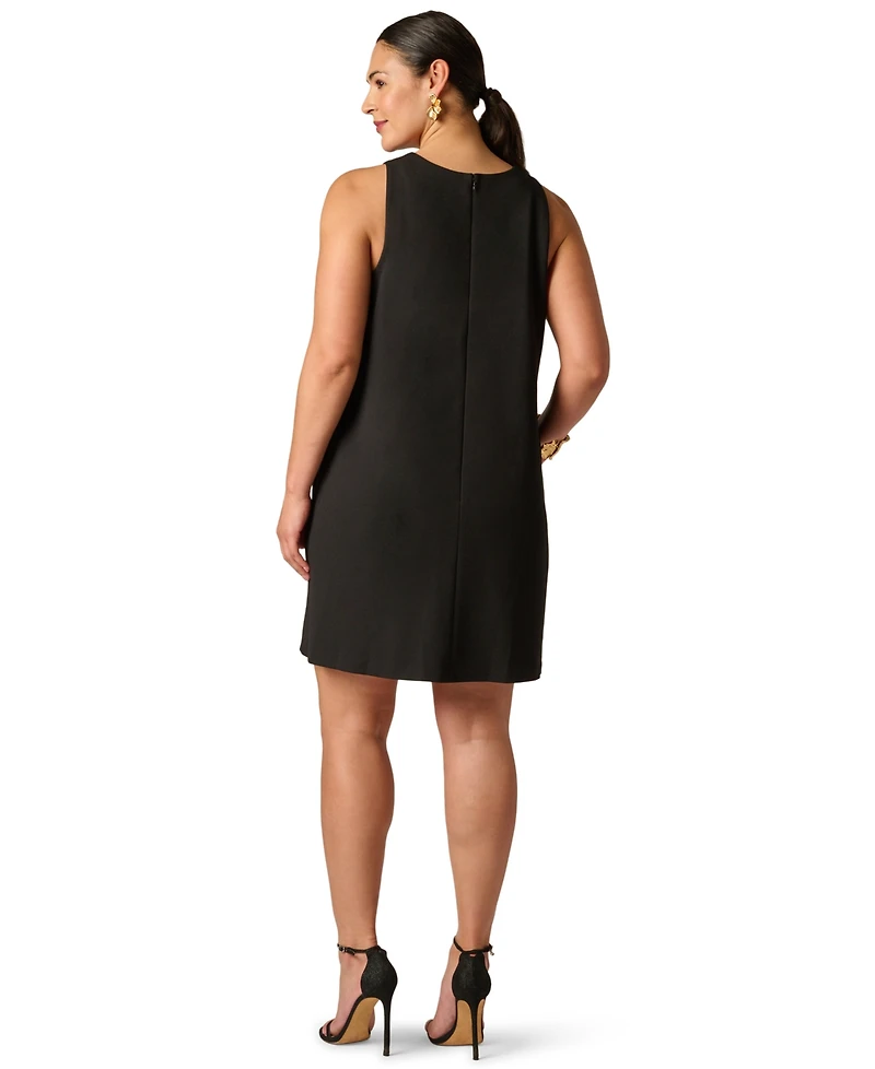Adrianna Plus Crewneck Mini Dress