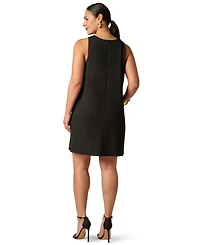 Adrianna Plus Crewneck Mini Dress