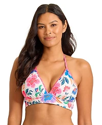 Tommy Bahama Women's V-Neck Printed Swim Top