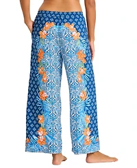 Tommy Bahama Women's Straight-Leg Printed Swim Pants