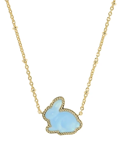 Kendra Scott Gold-Tone Over Bunny Short Pendant Necklace