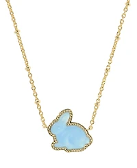 Kendra Scott Gold-Tone Over Bunny Short Pendant Necklace