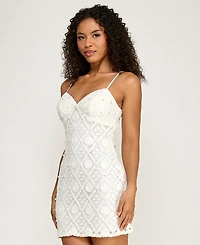 Seni & Cade Juniors' V-Neck Sleeveless Dress