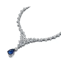 White Gold Plated And 14k Cubic Zirconia 3MM Tennis Necklace