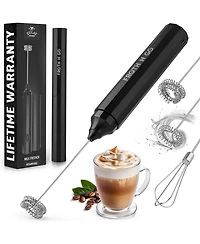 Zulay Kitchen Froth N Go Rechargeable Milk Frother with Case for Lattes