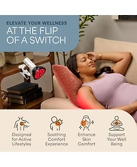 LifePro InfraGlow Red & Near Infrared Light Therapy Lamp – 18-led Clip-On Infrared Lamp for Body, Pain Relief, Skin Wellness & At-Home Recovery