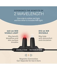 LifePro Red Light Therapy for Nose & Ears - Rechargeable Nasal & Sinus Pain Relief with Near Infrared & Red Light