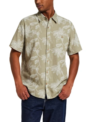 Weatherproof Vintage Men's Short-Sleeve Print Shirt