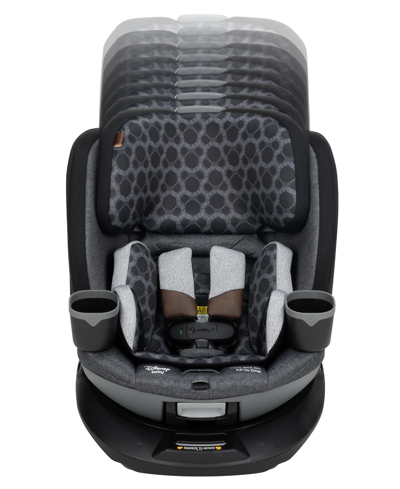 Disney Baby and Toddler Turn and Go 360° Rotating All-in-One Convertible Car Seat