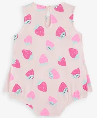 First Impressions Baby Girls' 0M-24M Strawberry-Print Sunsuit, Macy's Exclusive