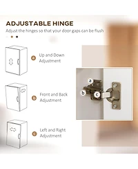 Homcom Dining Room Kitchen Hutch Storage Cabinet with Antique Details