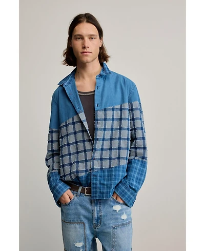 Desigual Men's Patch checks shirt