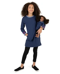 Leveret Toddler Girls Matching Doll Long Sleeve Tunic Sweatshirt Dress