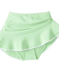 Lands' End Women's Pique Ruffle Hem Mini Swim Skirt