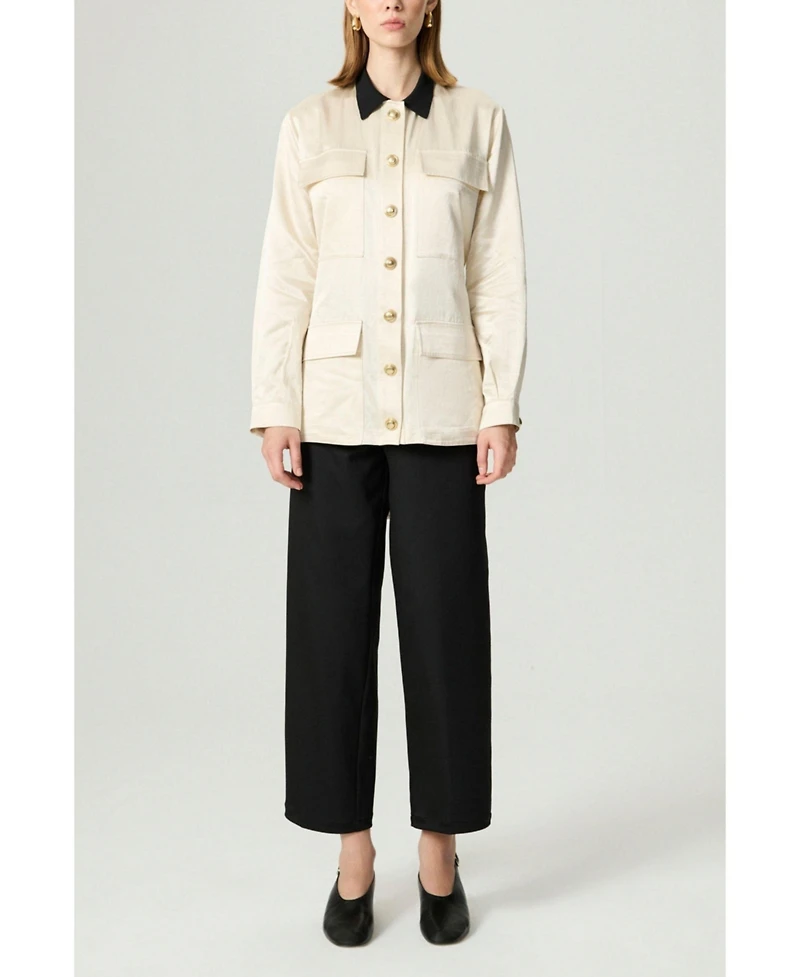Nocturne Women's Gold Button Detailed Jacket