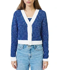 Central Park West Women's Allie Cropped Chunky Cardigan