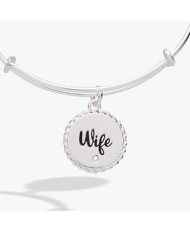 Alex and Ani Wife 'True Love Stories Never Have Endings' Charm Bangle