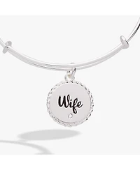 Alex and Ani Wife 'True Love Stories Never Have Endings' Charm Bangle