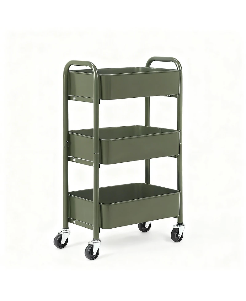 Yigii 3-Tier Compact Rolling Storage Cart