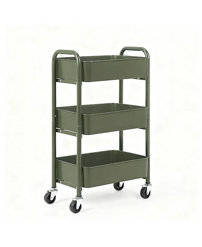 Yigii 3-Tier Compact Rolling Storage Cart