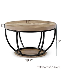 Rainsken Round Coffee Table
