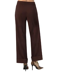 Ivonne Women's Straight-Leg Culotte Pants with Wide Hem