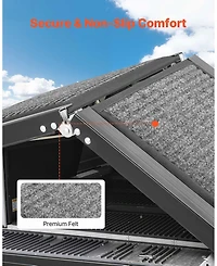 Cozito 63 Folding Dog Ramp 17 Wide, Non-Slip Surface, Supports up to 250 lbs