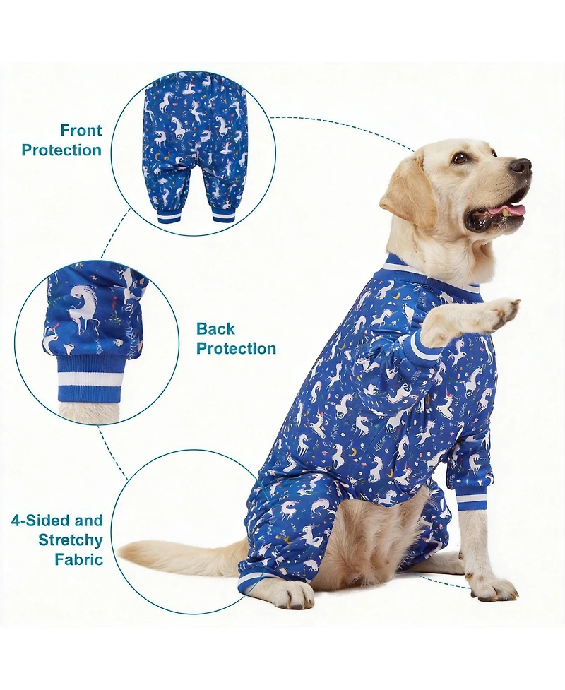 Aronkl Large Dog Comfortable Pajamas for Recovery and Sleep
