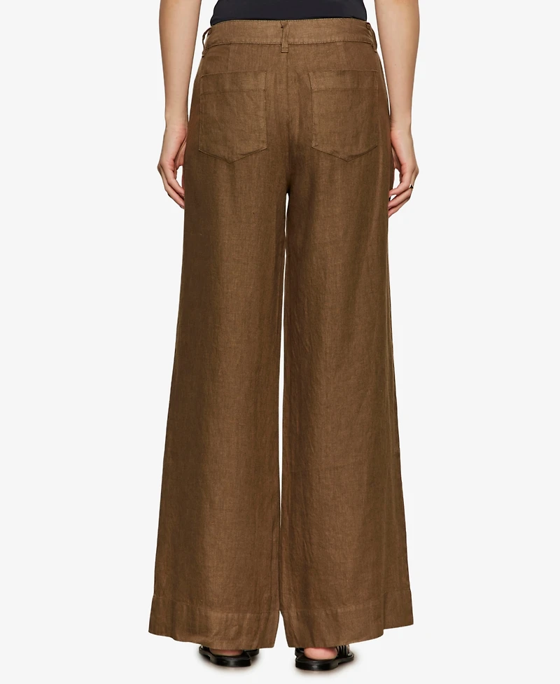 Sanctuary Women's The Linen Marine Wide-Leg Pants