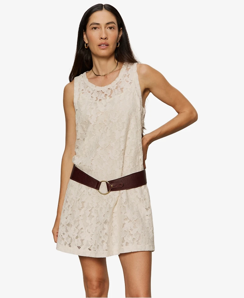 Sanctuary Women's Sleeveless Lace Tank Mini Dress