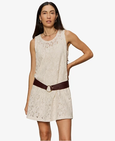 Sanctuary Women's Sleeveless Lace Tank Mini Dress