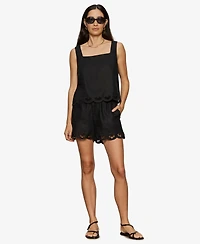 Sanctuary Women's Scallop Pull-On Shorts