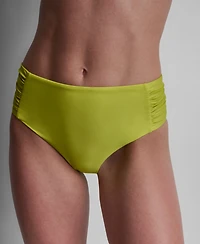 Dkny Women's High-Waist Side-Shirred Bikini Bottoms