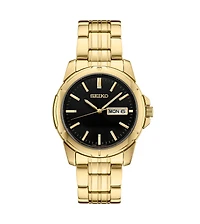 Seiko Men's Gold Stainless Steel Dial Bracelet Watch, 39.6mm