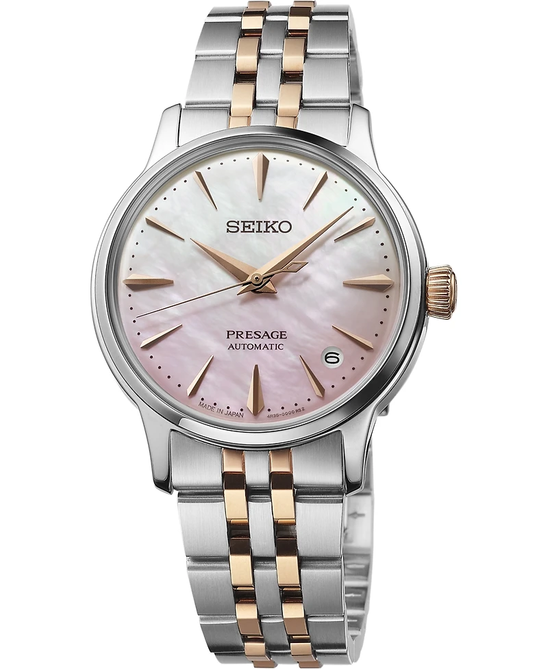 Seiko Women's Silver Stainless Steel Bracelet Watch, 34mm