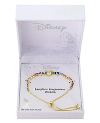 Disney Mickey Mouse Multi Color Crystal Bolo Bracelet