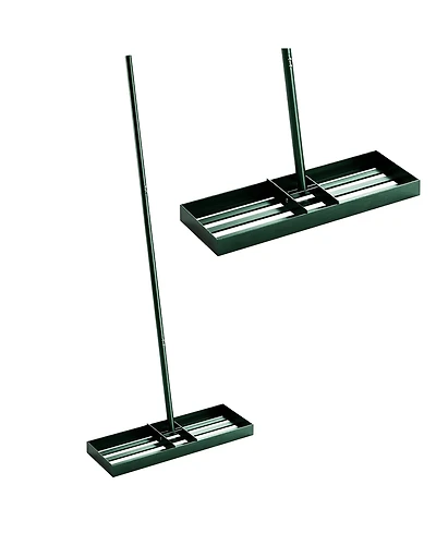 Outsunny 30" x 10" Lawn Leveling Rake with 66.5" Handle