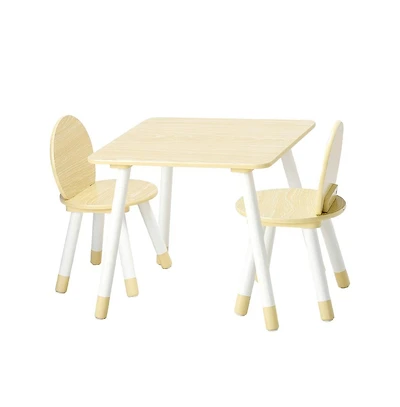 Slickblue Toddler Art Table and Chair Set with Rounded Edges