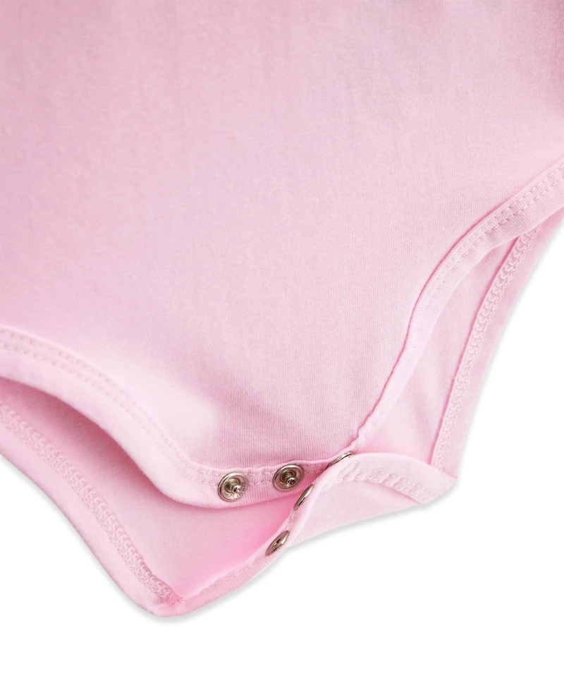 Guess Baby Girls' Stretch Jersey Short-Sleeve Bodysuit and Shorts, 2-Piece Set