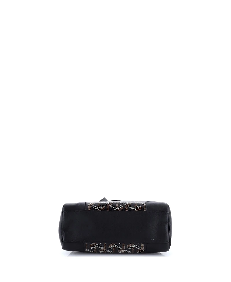 Pre-Owned Goyard Mini Saigon Top Handle Bag Coated Canvas with Leather