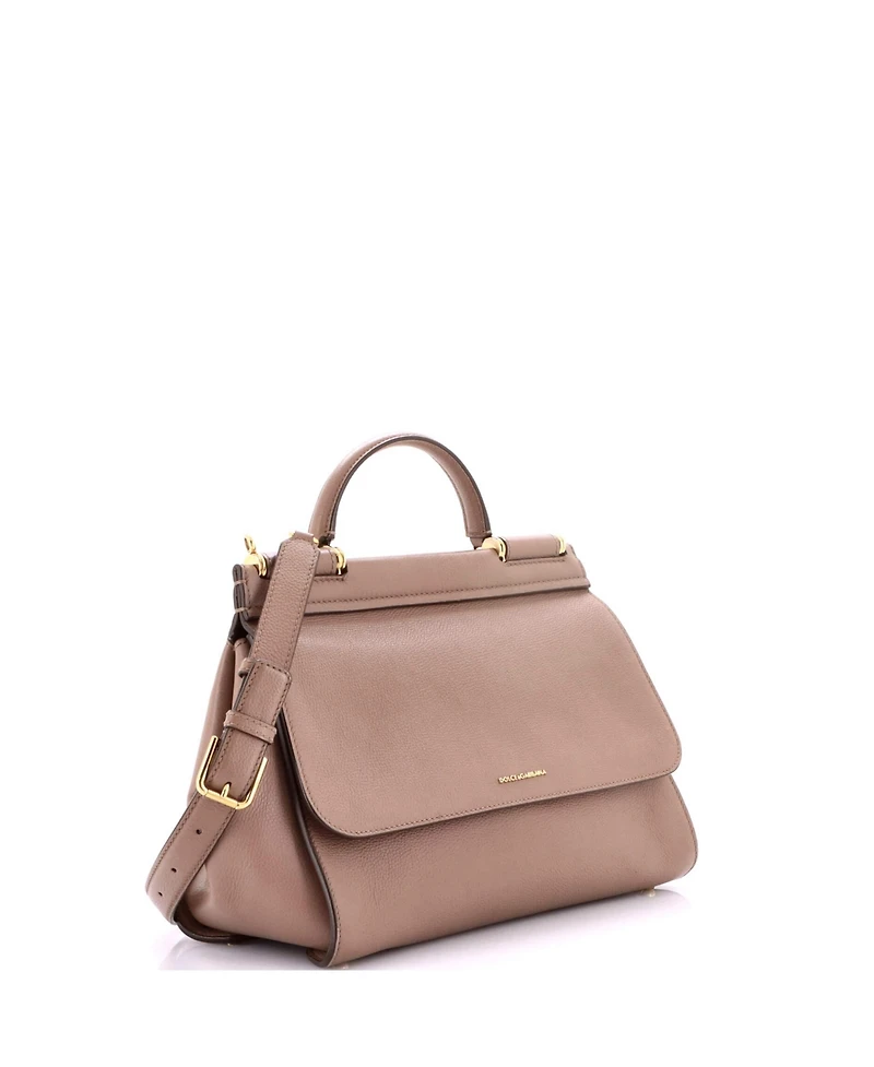 Pre-Owned Dolce & Gabbana Large Miss Sicily Bag Leather