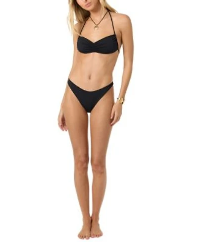 Oneill Saltwater Solids Pismo Top Cheeky Coverage Swim Bottoms