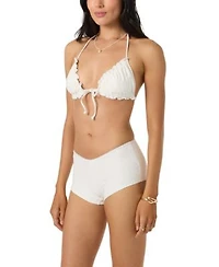 Oneill Womens V Neck Tie Front Bikini Top Shorts