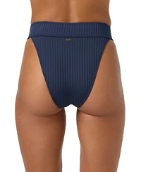 O'Neill Women's Shorebreak Rib Santa Barbara High-Rise Bikini Bottom