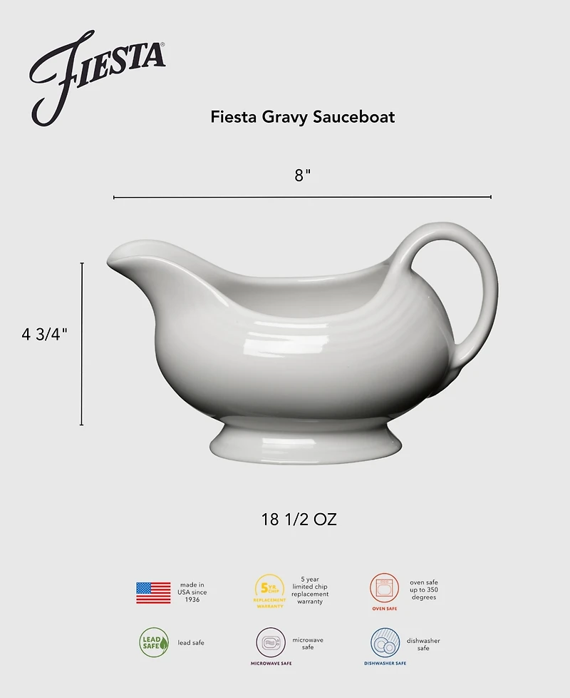 Fiesta Lavender 8" Gravy Sauceboat