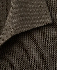 Mango Men's Cotton Knitted Structure Polo Shirt