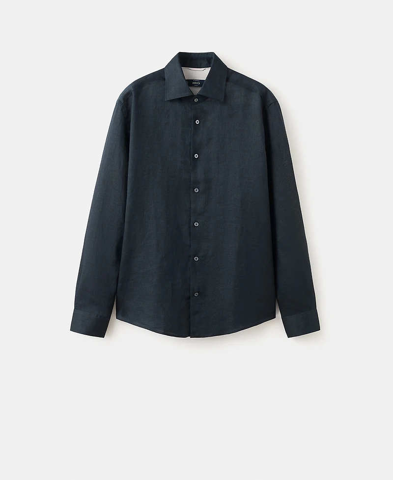 Mango Men's Linen Slim-Fit Shirt
