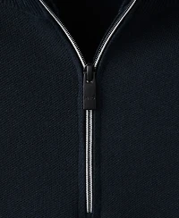 Mango Men's Comfort Stretch Zip-Up Sweater