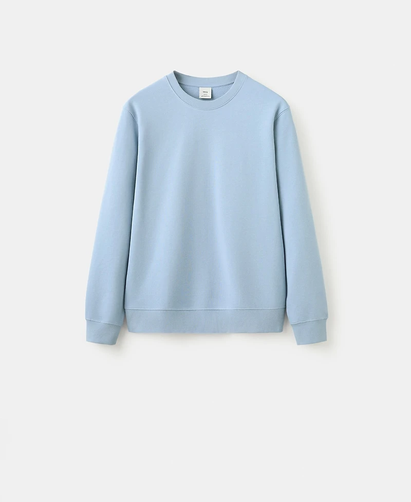Mango Men's Cotton Regular-Fit Sweatshirt