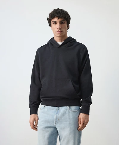 Mango Men's Cotton Hooded Sweatshirt